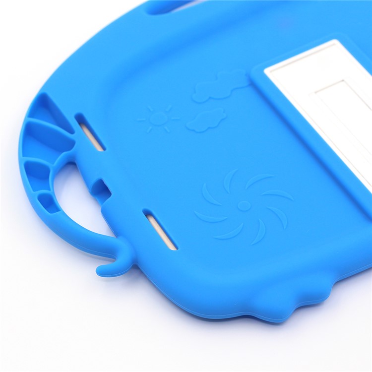Kids Fun Cartoon Pig Silicone Tablet Casing for iPad 9.7-inch (2018) (2017)/Air (2013)/Air 2 - Dark Blue-7