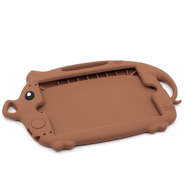 Kids Fun Cartoon Pig Silicone Tablet Casing for iPad 9.7-inch (2018) (2017)/Air (2013)/Air 2 - Brown-5
