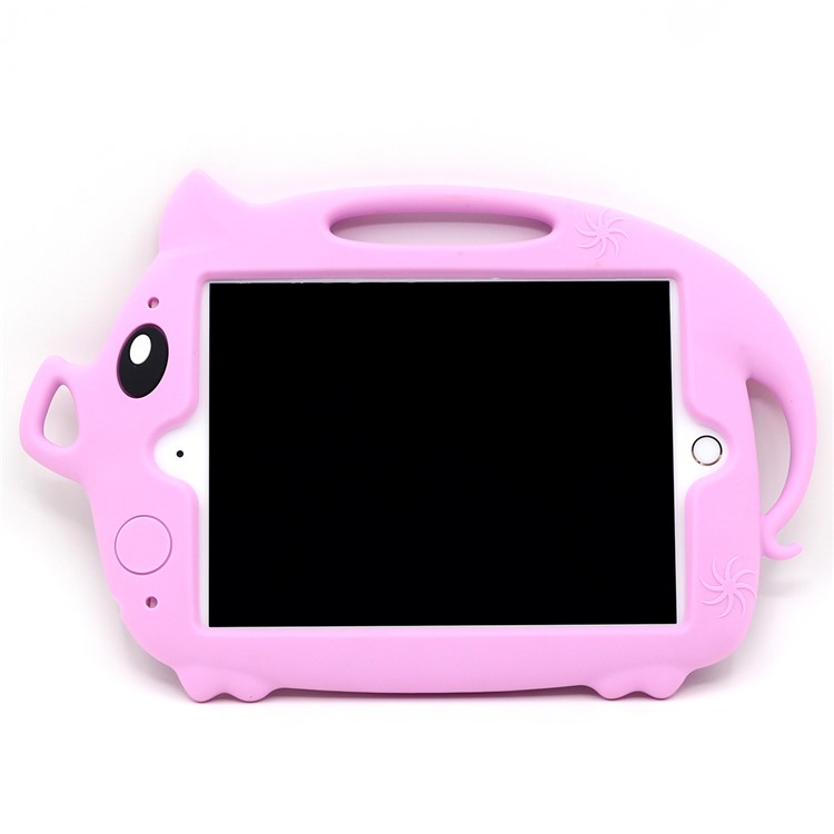 Kids Fun Cartoon Pig Silicone Tablet Shell for iPad mini (2019) 7.9 inch/mini 4 3 2 1 - Pink-2