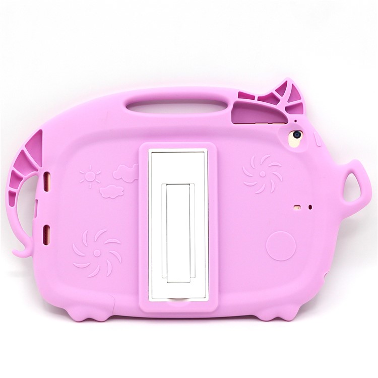 Kids Fun Cartoon Pig Silicone Tablet Shell for iPad mini (2019) 7.9 inch/mini 4 3 2 1 - Pink-3