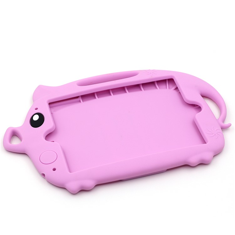 Kids Fun Cartoon Pig Silicone Tablet Shell for iPad mini (2019) 7.9 inch/mini 4 3 2 1 - Pink-5