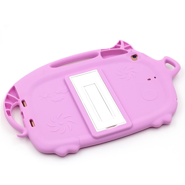 Kids Fun Cartoon Pig Silicone Tablet Shell for iPad mini (2019) 7.9 inch/mini 4 3 2 1 - Pink-7