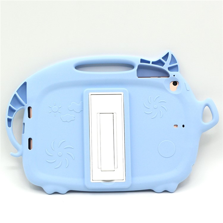 Kids Fun Cartoon Pig Silicone Tablet Shell for iPad mini (2019) 7.9 inch/mini 4 3 2 1 - Baby Blue-3