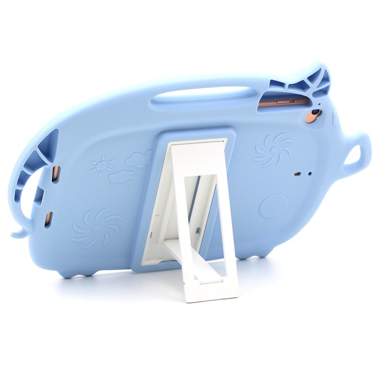 Kids Fun Cartoon Pig Silicone Tablet Shell for iPad mini (2019) 7.9 inch/mini 4 3 2 1 - Baby Blue-4
