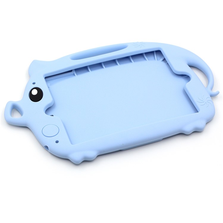 Kids Fun Cartoon Pig Silicone Tablet Shell for iPad mini (2019) 7.9 inch/mini 4 3 2 1 - Baby Blue-5