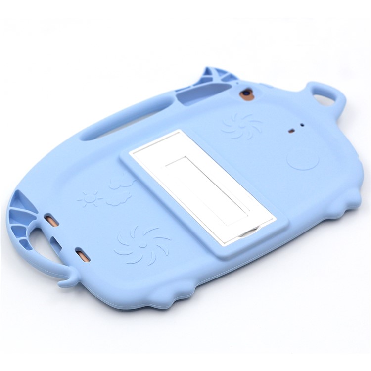Kids Fun Cartoon Pig Silicone Tablet Shell for iPad mini (2019) 7.9 inch/mini 4 3 2 1 - Baby Blue-7