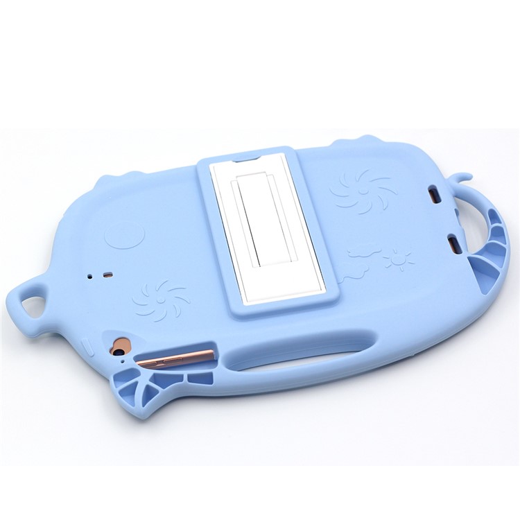 Kids Fun Cartoon Pig Silicone Tablet Shell for iPad mini (2019) 7.9 inch/mini 4 3 2 1 - Baby Blue-8