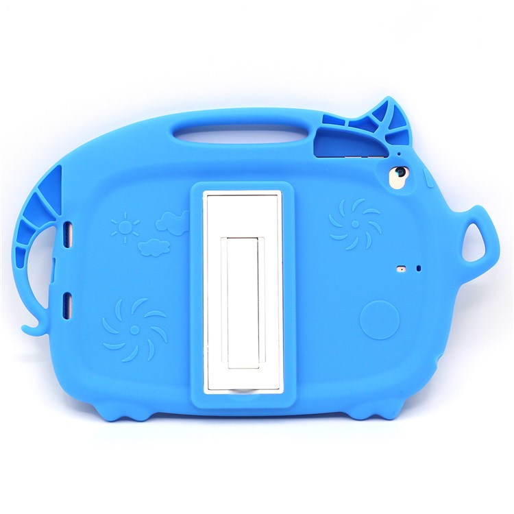 Kids Fun Cartoon Pig Silicone Tablet Shell for iPad mini (2019) 7.9 inch/mini 4 3 2 1 - Dark Blue-3