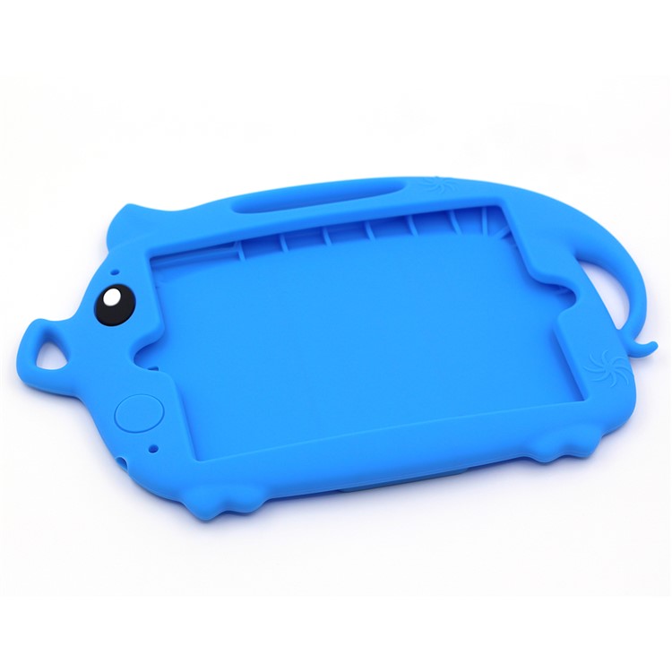 Kids Fun Cartoon Pig Silicone Tablet Shell for iPad mini (2019) 7.9 inch/mini 4 3 2 1 - Dark Blue-5