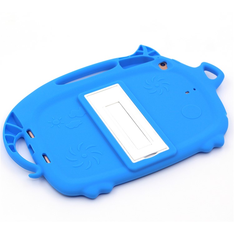 Kids Fun Cartoon Pig Silicone Tablet Shell for iPad mini (2019) 7.9 inch/mini 4 3 2 1 - Dark Blue-7