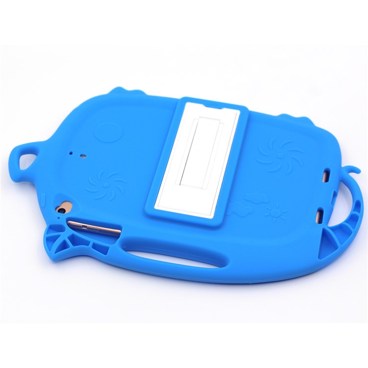 Kids Fun Cartoon Pig Silicone Tablet Shell for iPad mini (2019) 7.9 inch/mini 4 3 2 1 - Dark Blue-8