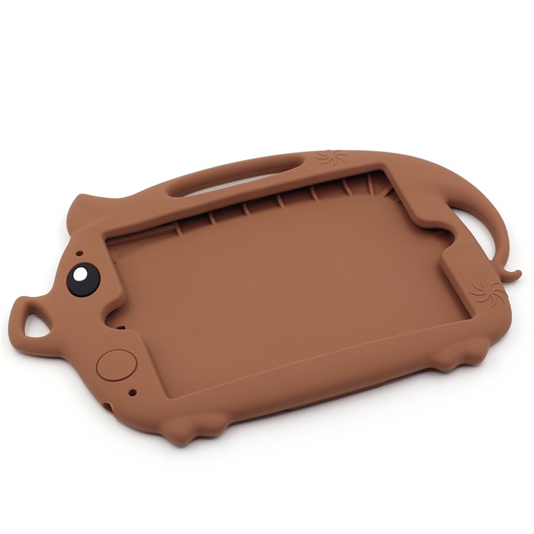 Kids Fun Cartoon Pig Silicone Tablet Shell for iPad mini (2019) 7.9 inch/mini 4 3 2 1 - Brown-5