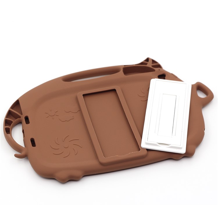 Kids Fun Cartoon Pig Silicone Tablet Shell for iPad mini (2019) 7.9 inch/mini 4 3 2 1 - Brown-6