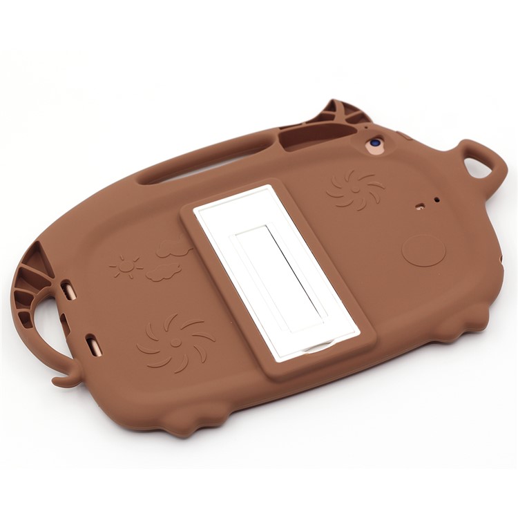 Kids Fun Cartoon Pig Silicone Tablet Shell for iPad mini (2019) 7.9 inch/mini 4 3 2 1 - Brown-7