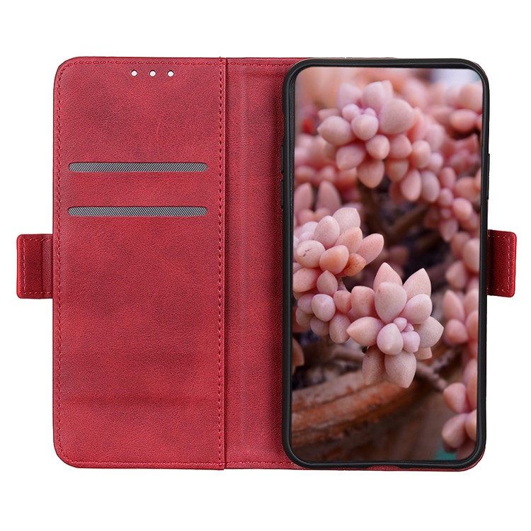 Magnet Adsorption Leather Stand Wallet Phone Cover for iPhone 11 Pro 5.8 inch (2019) - Red-2