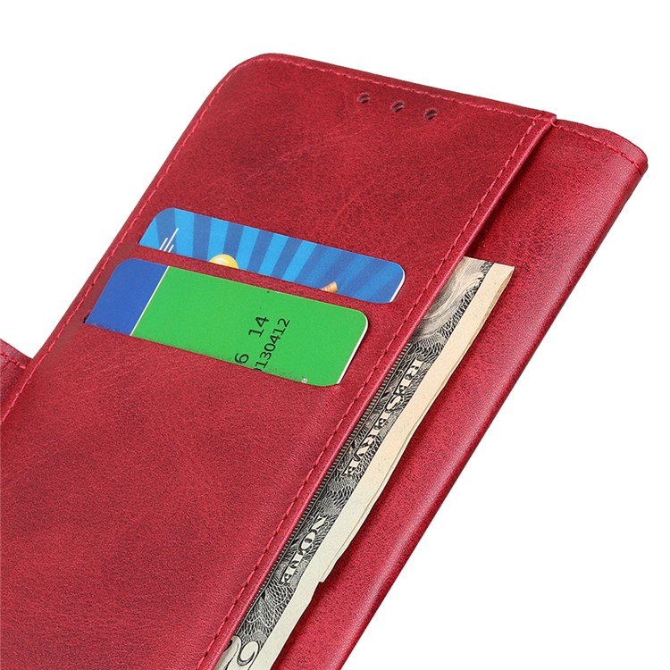 Magnet Adsorption Leather Stand Wallet Phone Cover for iPhone 11 Pro 5.8 inch (2019) - Red-4