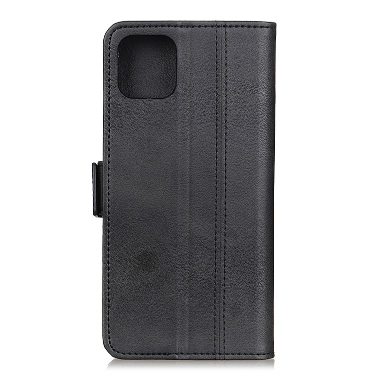 Magnet Adsorption Leather Stand Wallet Phone Casing for iPhone 11 Pro Max 6.5 inch (2019) - Black-2