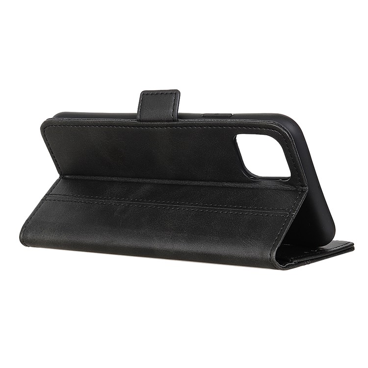Magnet Adsorption Leather Stand Wallet Phone Casing for iPhone 11 Pro Max 6.5 inch (2019) - Black-3