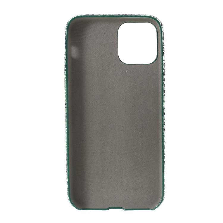 Snake Texture PU Leather Coated Hard PC Phone Case for iPhone 11 Pro 5.8 inch (2019) - Green-3