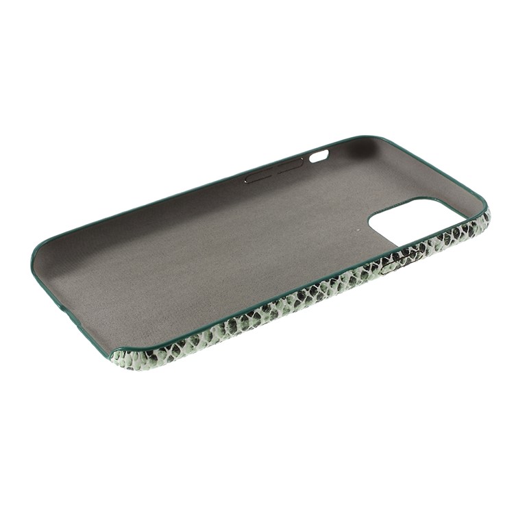 Snake Texture PU Leather Coated Hard PC Phone Case for iPhone 11 Pro 5.8 inch (2019) - Green-5