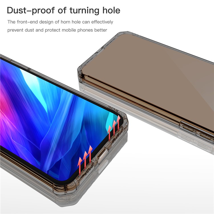 LEEU DESIGN 6D Sound Switching TPU Casing for iPhone 11 6.1 inch - Transparent Black-3