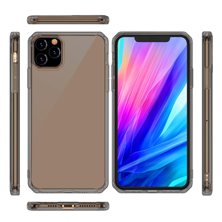 LEEU DESIGN 6D Sound Switching TPU Casing for iPhone 11 6.1 inch - Transparent Black-6