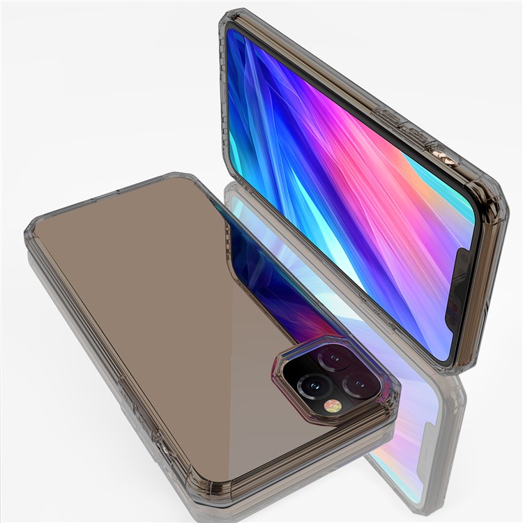 LEEU DESIGN 6D Sound Switching TPU Casing for iPhone 11 6.1 inch - Transparent Black-10