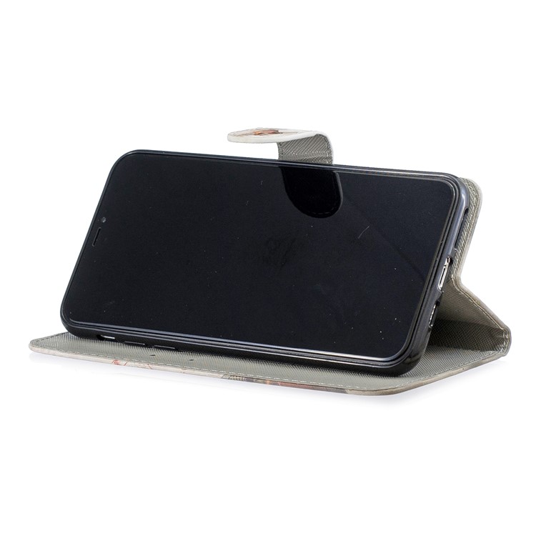 Light Spot Decor Pattern Printing Wallet Leather Phone Cover for iPhone 11 Pro Max 6.5-inch - London-4