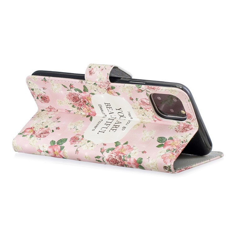 Light Spot Decor Pattern Printing Leather Wallet Phone Case for Apple iPhone 11 6.1 inch - Here you go-3