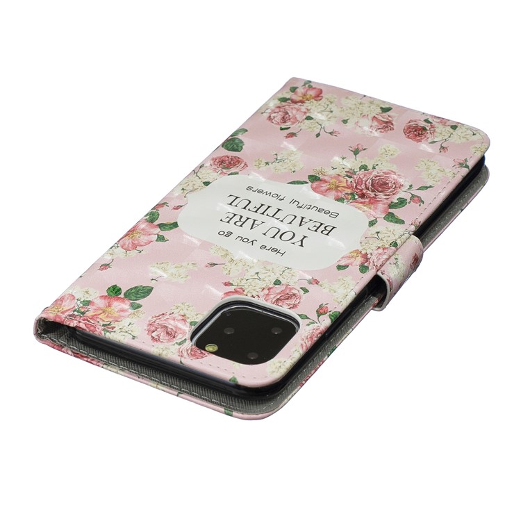 Light Spot Decor Pattern Printing Leather Wallet Phone Case for Apple iPhone 11 6.1 inch - Here you go-6