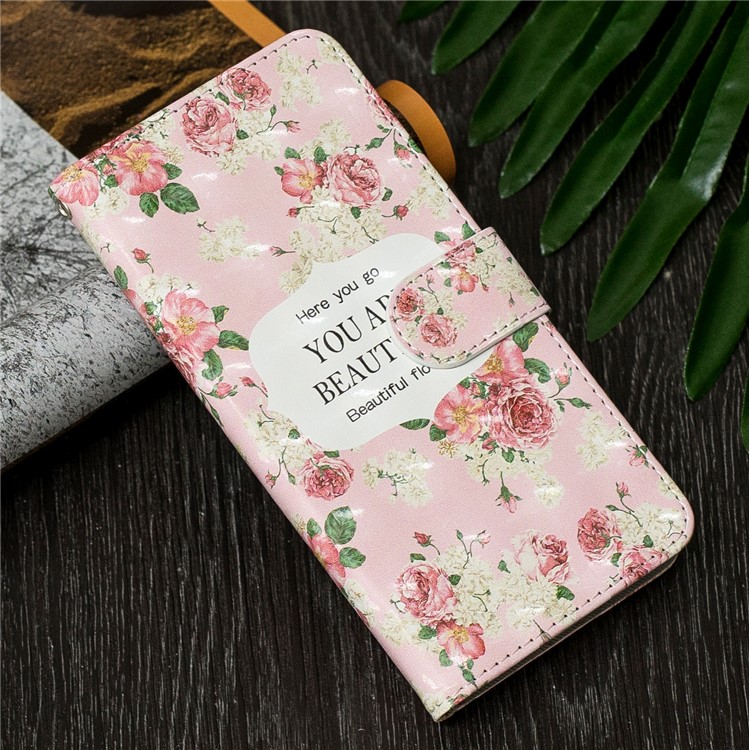 Light Spot Decor Pattern Printing Leather Wallet Phone Case for Apple iPhone 11 6.1 inch - Here you go-7