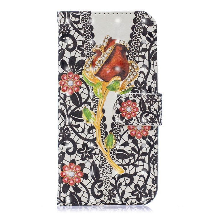 Light Spot Decor Pattern Printing Leather Wallet Phone Case for Apple iPhone 11 6.1 inch - Fruit-1