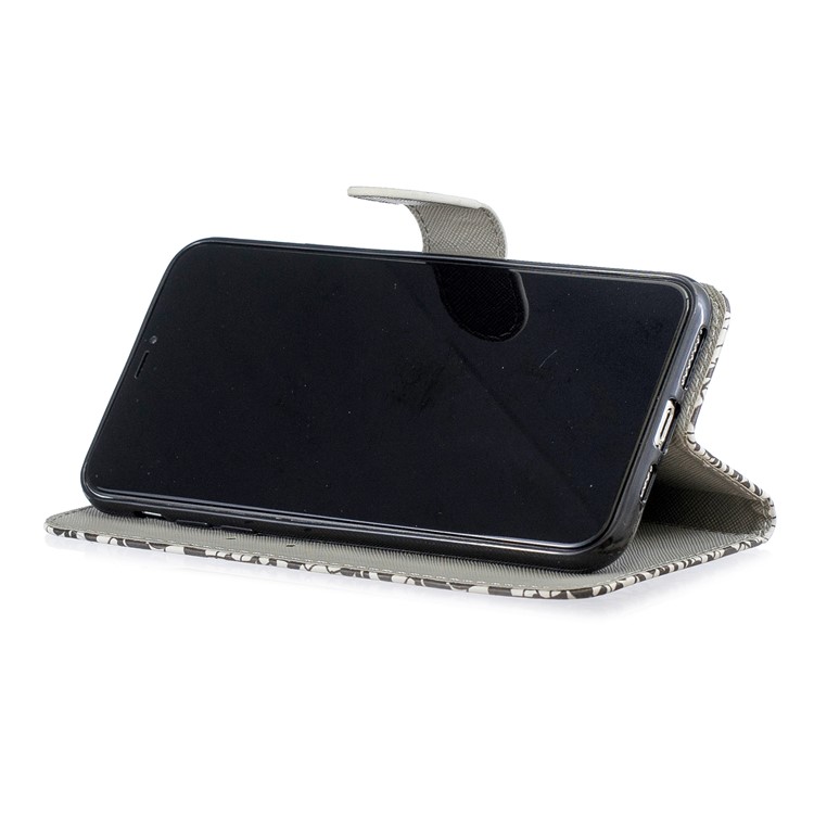 Light Spot Decor Pattern Printing Leather Wallet Phone Case for Apple iPhone 11 6.1 inch - Fruit-4
