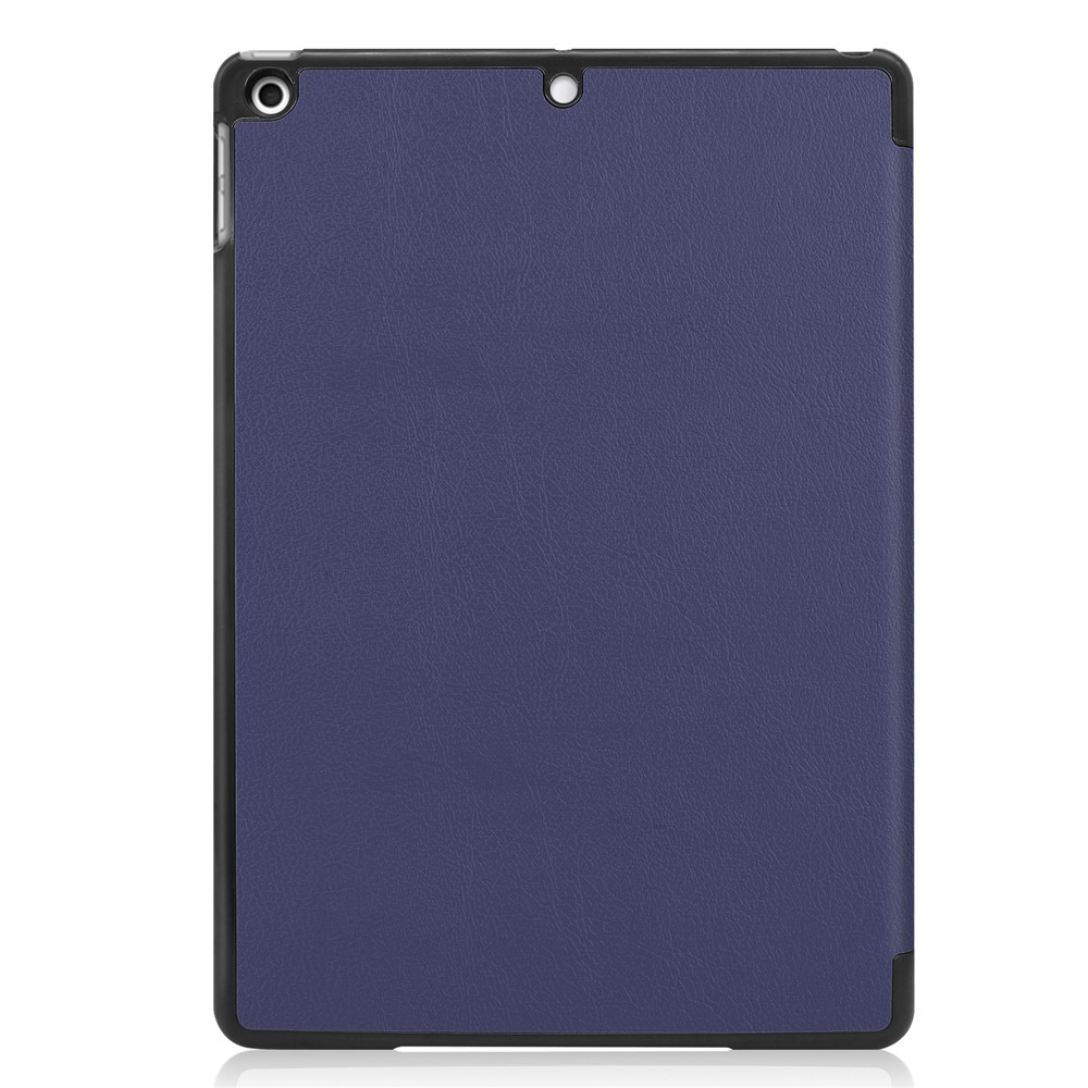 Casa de Couro Smart Prince Smart Chap Prince Com Caixa de Suporte Tri-fold Para Ipad 10.2 (2021)/(2020)/(2019) - Azul Escuro-3