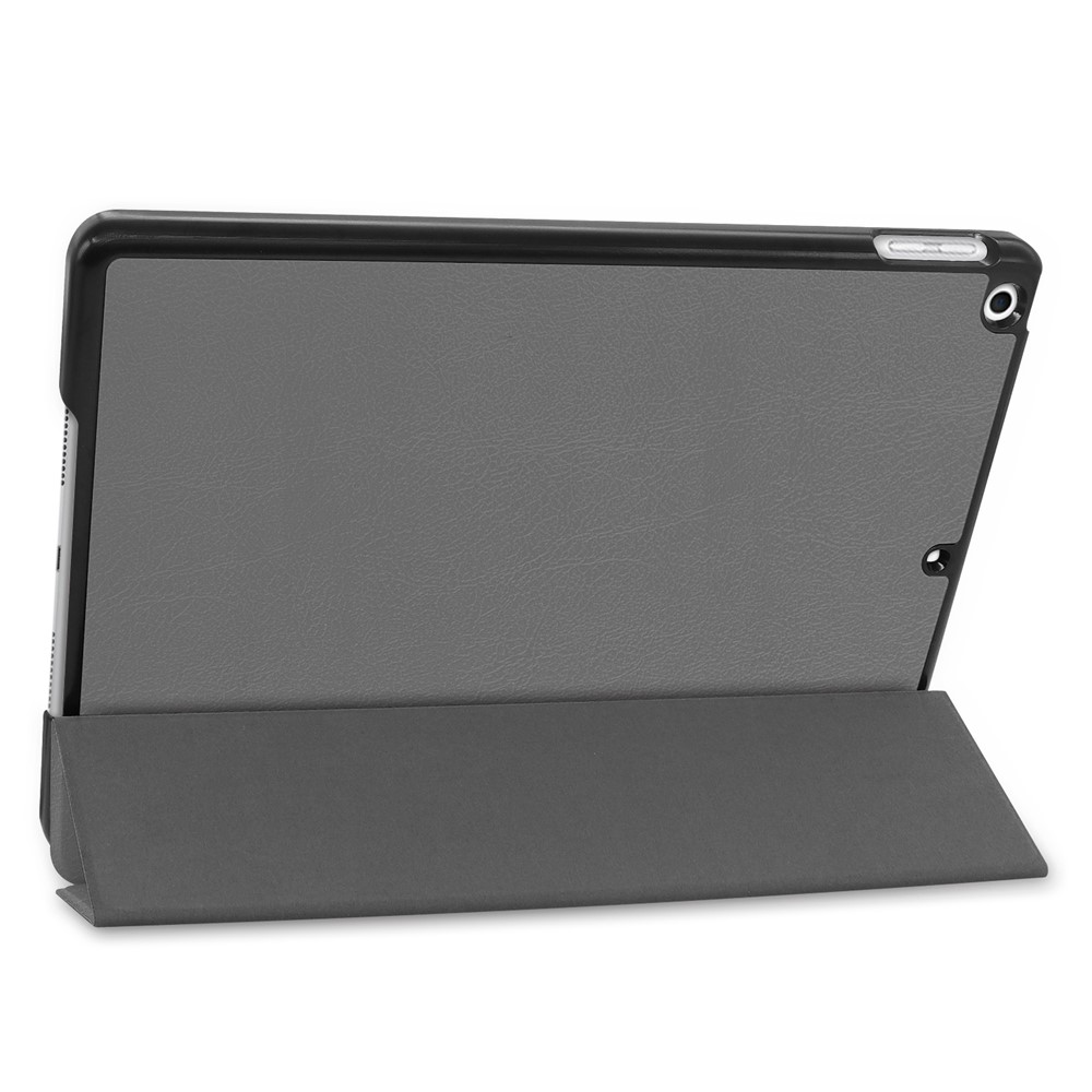 ENKAY Smart Leather Cover Shell with Tri-fold Stand Casing for iPad 10.2 (2019) - Grey-7