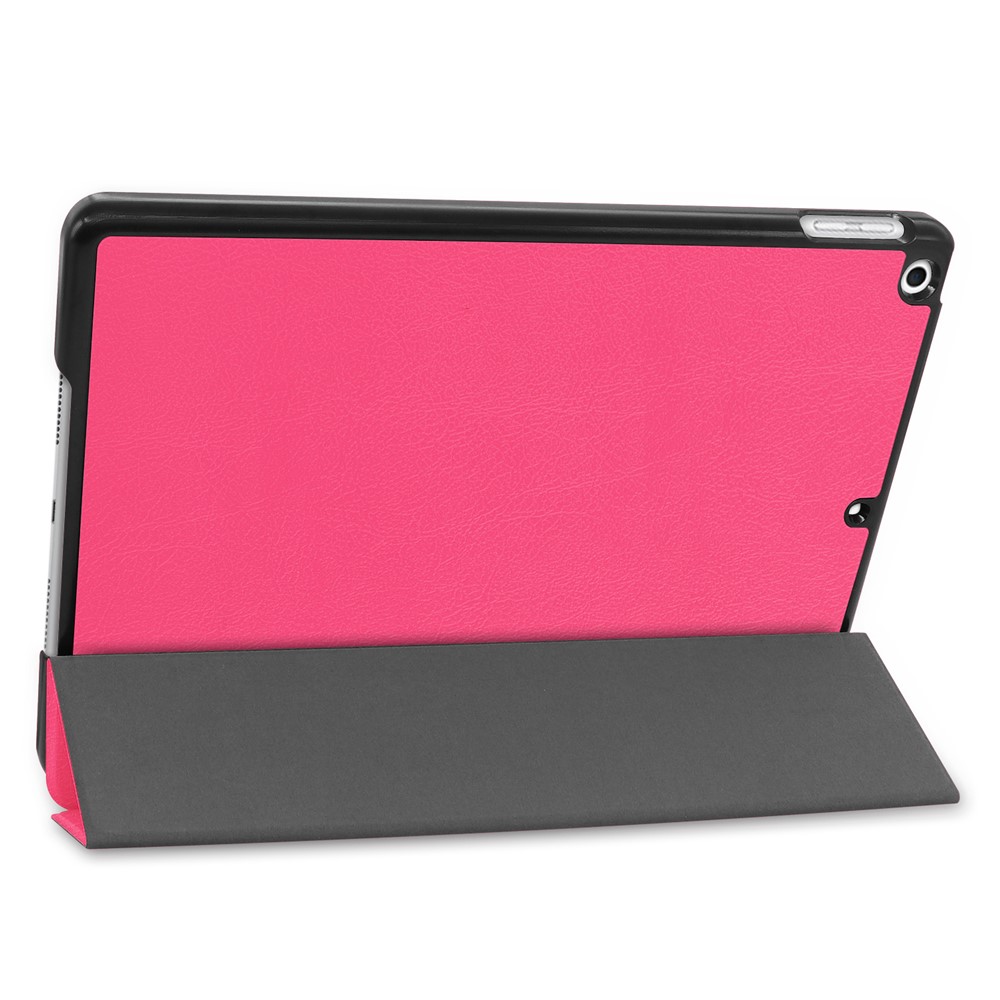 ENKAY Smart Leather Cover Shell with Tri-fold Stand Casing for iPad 10.2 (2019) - Rose-7