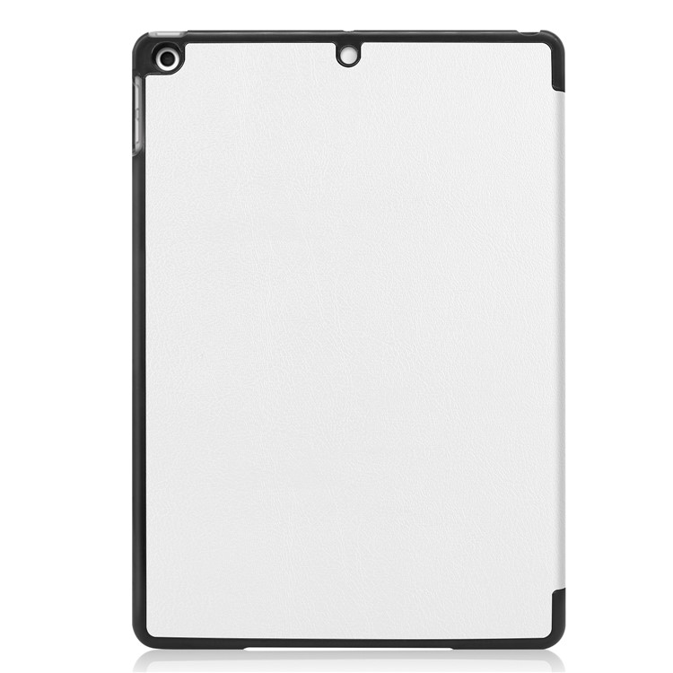 ENKAY Smart Leather Cover Shell with Tri-fold Stand Casing for iPad 10.2 (2019) - White-3