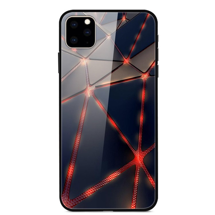 Dazzle Printing Style Glass+TPU+PC Phone Cover Shell for iPhone 11 Pro Max 6.5 inch - Steel Wire-1