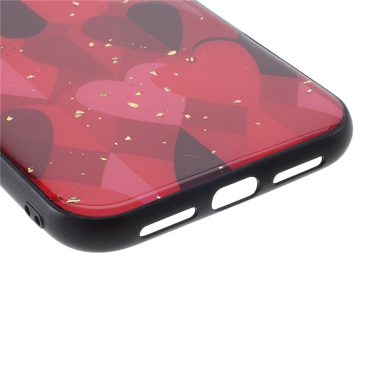 Epoxy Lacquered TPU + Acrylic Phone Case for iPhone 11 6.1-inch - Red-6