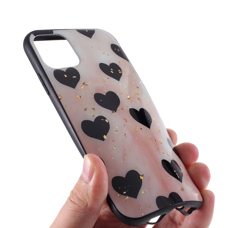 Epoxy Lacquered TPU + Acrylic Phone Case for iPhone 11 Pro Max 6.5 inch - Light Pink-7