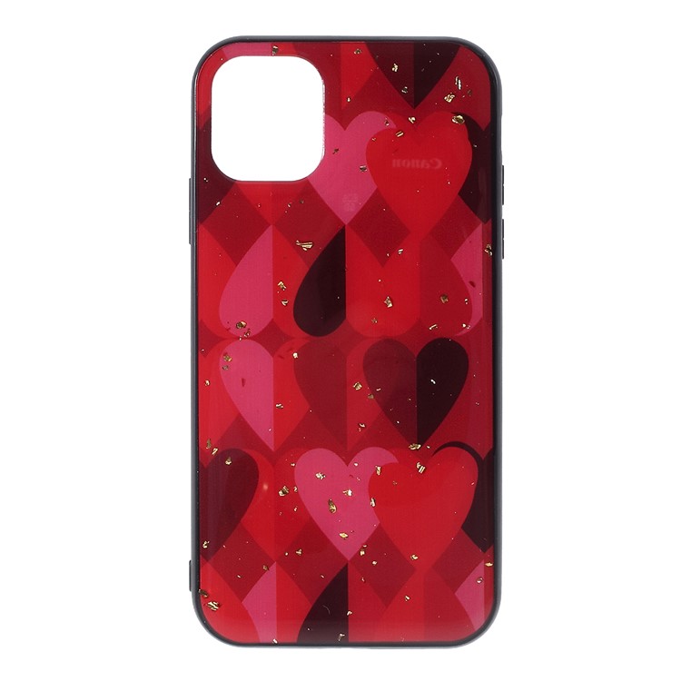 Epoxy Lacquered TPU + Acrylic Phone Case for iPhone 11 Pro Max 6.5 inch - Red-1