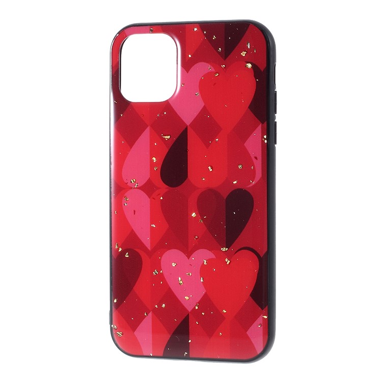 Epoxy Lacquered TPU + Acrylic Phone Case for iPhone 11 Pro Max 6.5 inch - Red-2