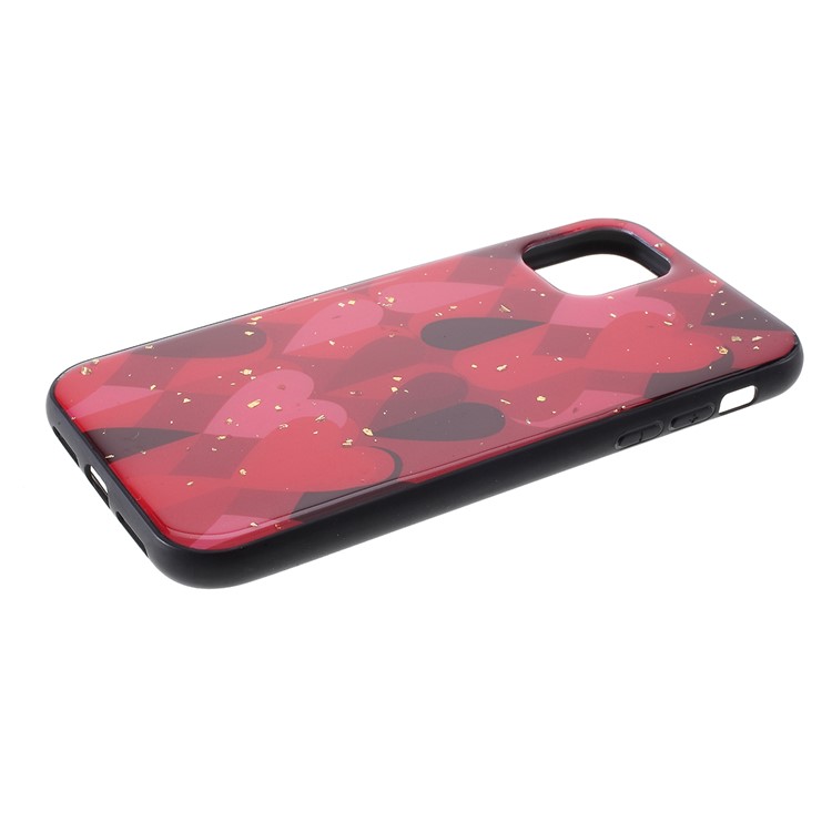 Epoxy Lacquered TPU + Acrylic Phone Case for iPhone 11 Pro Max 6.5 inch - Red-4