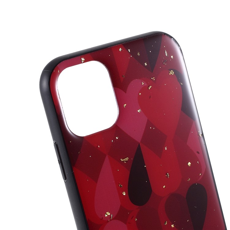 Epoxy Lacquered TPU + Acrylic Phone Case for iPhone 11 Pro Max 6.5 inch - Red-5