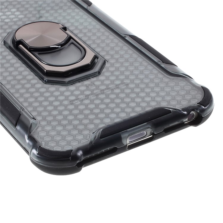 Stylish Clear PC + TPU Hybrid Case for iPhone 6 Plus/6s Plus 5.5-inch - Black-5