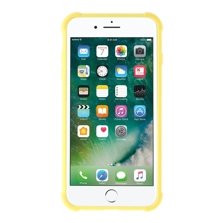 Stylish Clear PC + TPU Hybrid Case for iPhone 6 Plus/6s Plus 5.5-inch - Yellow-3