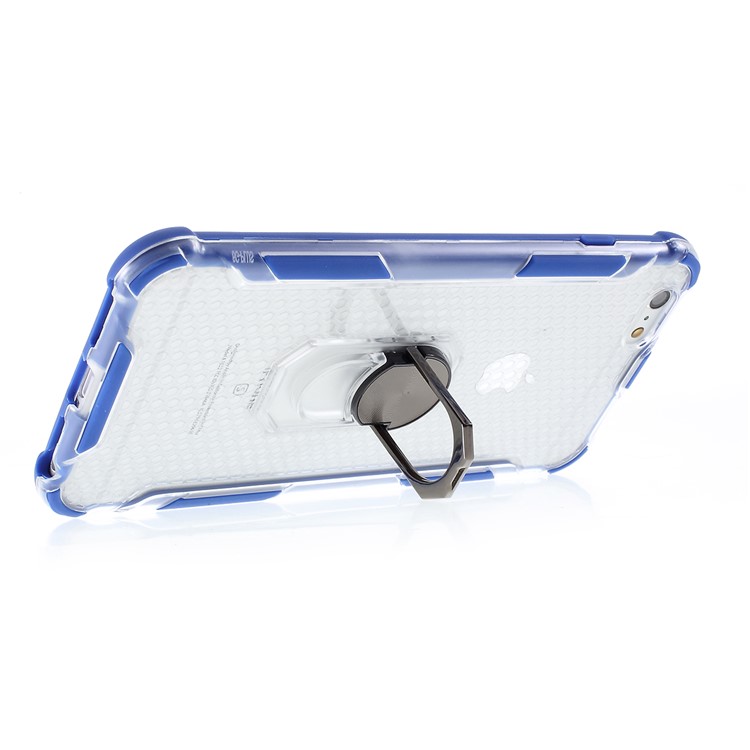 Stylish Clear PC + TPU Hybrid Case for iPhone 6 Plus/6s Plus 5.5-inch - Blue-5