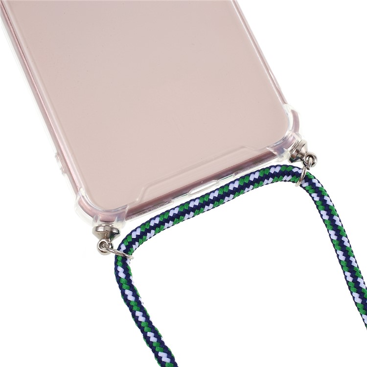 TPU + + Acryl-Textilband AbsturzOberTeil Für Iphone 8 Plus / 7 Zuzüglich 5,5-Zoll - Grüne Streifen-2