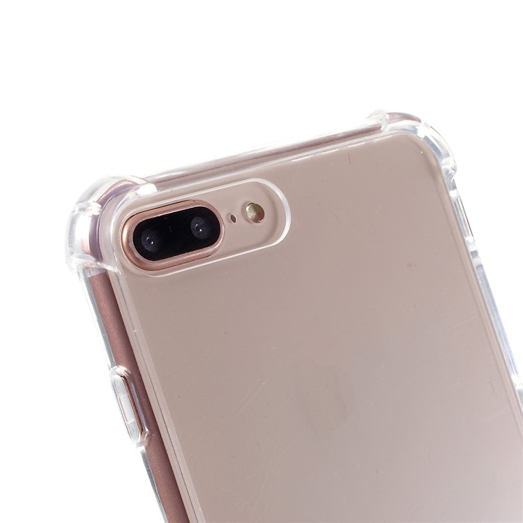 TPU+Acrylic+Textile Strap Anti-fall Shell for iPhone 8 Plus / 7 Plus 5.5-inch - Wine Red-6