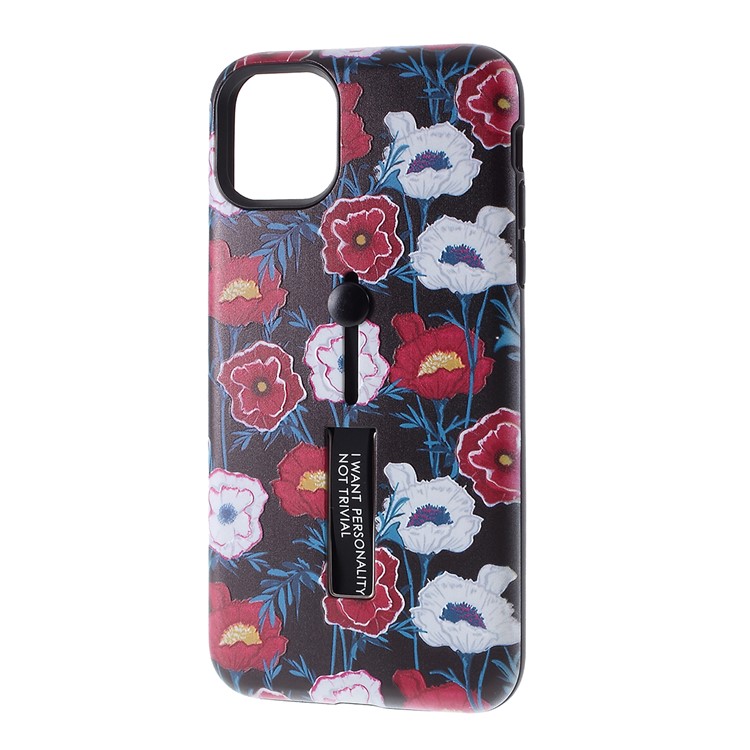Embossment Pattern Printing TPU + PC Hybrid Cover with Kickstand for iPhone 11 Pro 5.8 inch (2019) - Pattern B-2